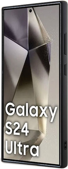 Karl Lagerfeld Ikonik Umschlag Rückseite Silikon Schwarz (Galaxy S24 Ultra)