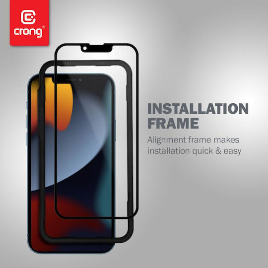 Crong Anti-bacterial 3d Armour Back Cover Tempered Glass Transparent (iPhone 14)