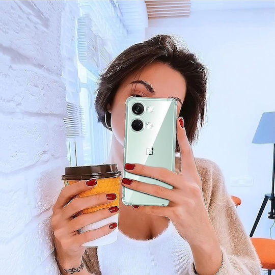 Techsuit Shockproof Clear Back Cover Silicone Transparent (OnePlus Nord 3)