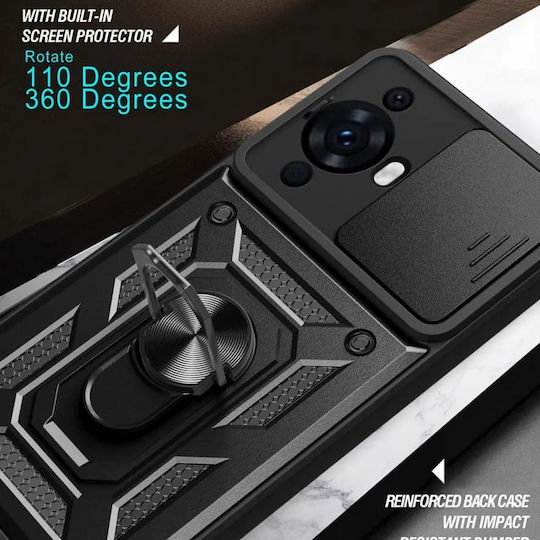 Techsuit Camshield Back Cover Πλαστικό / Σιλικόνης Μαύρο (Huawei Nova 12s)