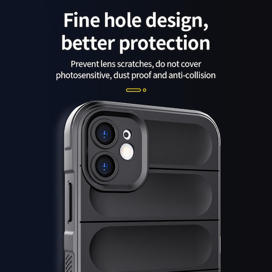Techsuit Shield Umschlag Rückseite Silikon Schwarz (iPhone 13)