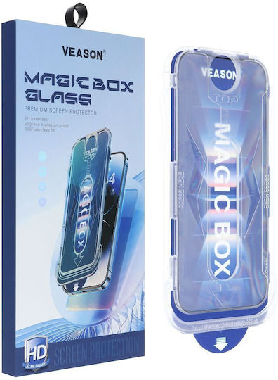 Veason Tempered Glass Μαύρο (iPhone 14 Pro Max)