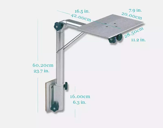 Forma Marine Aluminium Klappbarer Verstellbarer Tischfuß S2000