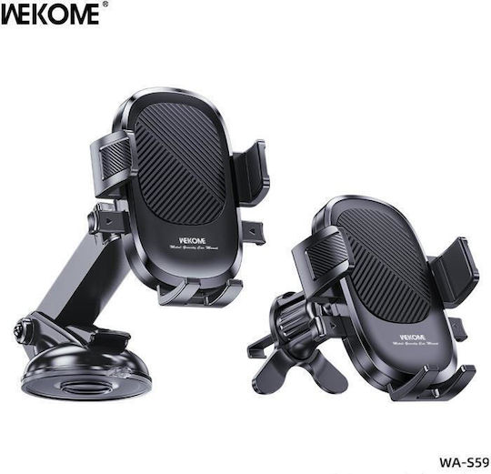 WK Wa-s59 Auto Handyhalterung mit verstellbaren Haken Schwarz