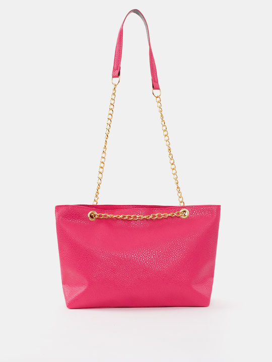 Fuchsia Chain Shoulder Bag