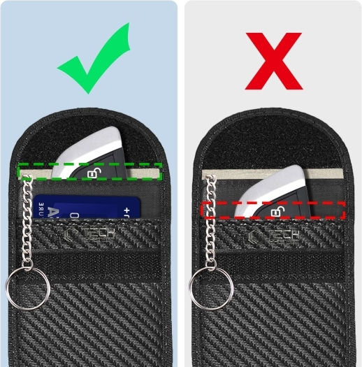 Car Key Cover Case made of for Universal in Black Color KLR100