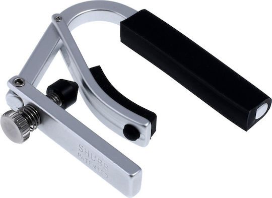 Shubb Metallic Clamp Capo for Electric Guitar Lite Silver