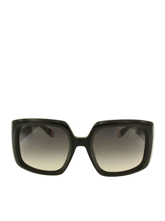 Furla Women's Sunglasses with Black Plastic Frame and Black Gradient Lens SFU709 0700