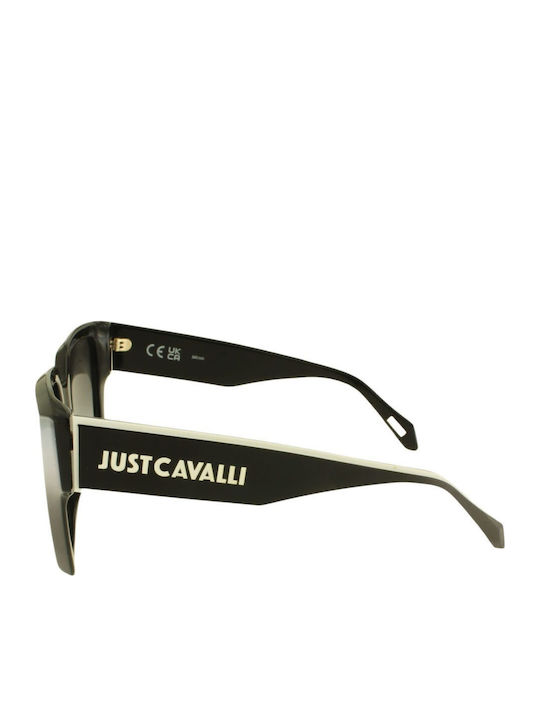 Just Cavalli Women's Sunglasses with Black Plastic Frame and Black Lens JC091V 700F