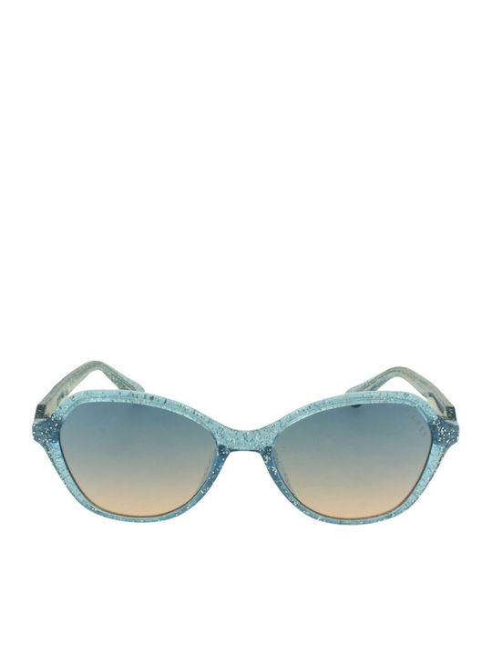 Guess Women's Sunglasses with Blue Plastic Frame and Blue Gradient Lens GU9239 92W