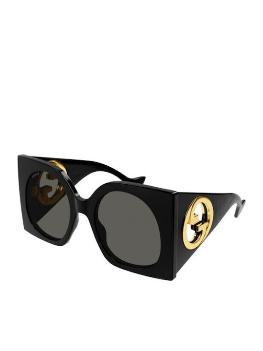 Gucci Sunglasses Μαύρα with Acetate Frame & Black Lens Gucci Sunglasses Μαύρα with Acetate Frame & Black Lens