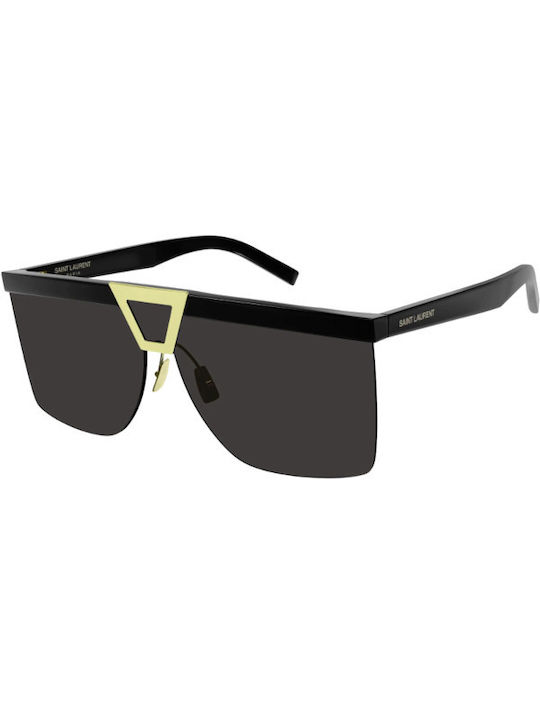 Ysl Sunglasses with Black Plastic Frame and Black Lens SL 537 001