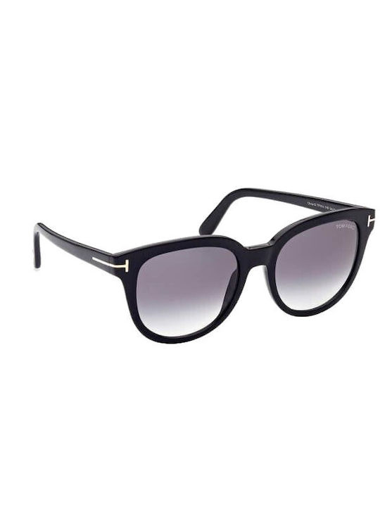 Tom Ford Women's Sunglasses with Black Plastic Frame and Black Gradient Lens FT0914 01B