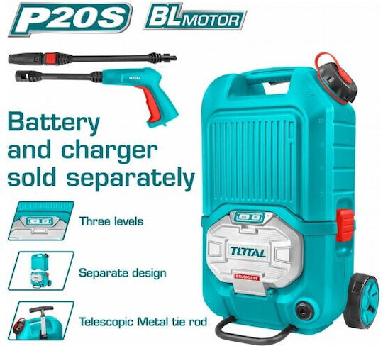 Total Pressure Washer Battery 40V Solo with Pressure 90bar