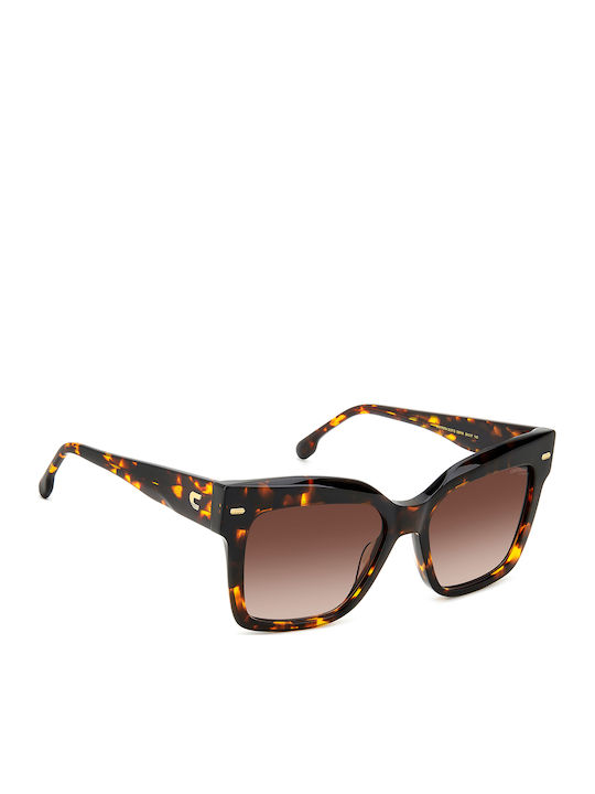 Carrera Women's Sunglasses with Brown Tartaruga Horn-Rimmed Frame and Grey Gradient Lenses 3037/S 086/HA