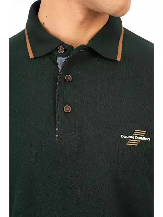 Polo Langarmbluse Forest Green