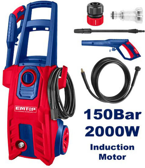 Emtop Πλυστικό Ρεύματος 2000W με Πίεση 151bar