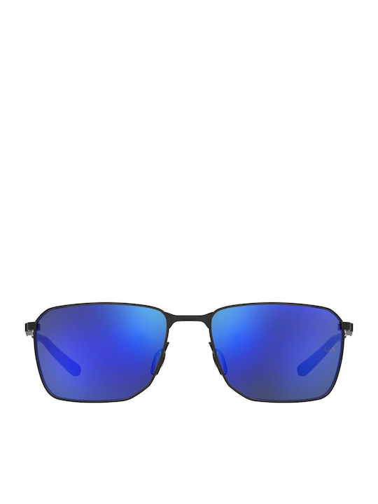 Under Armour Unisex Sunglasses with Black Metallic Frame and Blue Mirror Lens UA Scepter 2 G 807 Z0