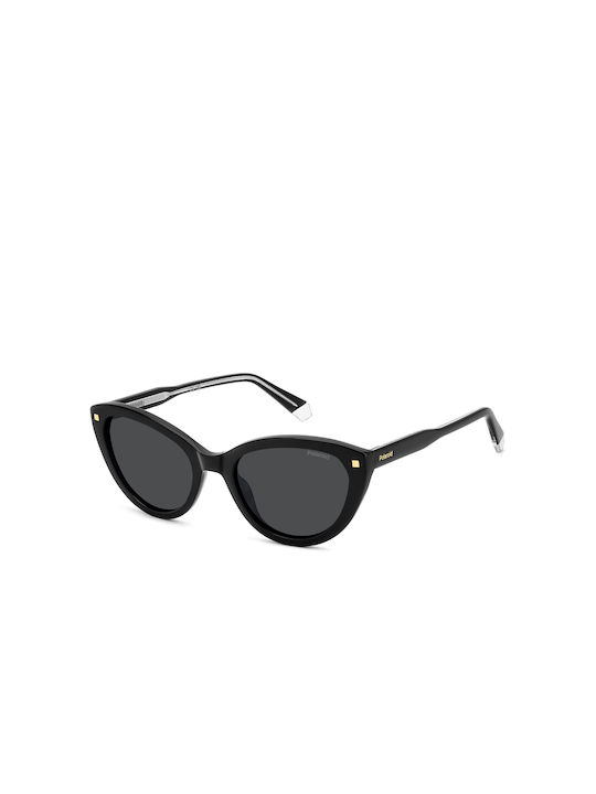 Polaroid Women's Sunglasses with Black Plastic Frame and Black Polarized Lens PLD4175/S/X 807/M9