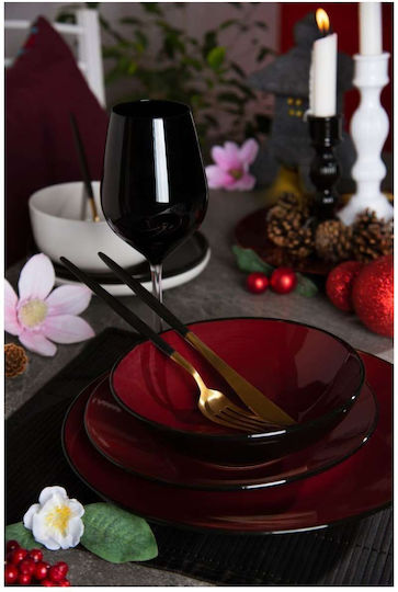 Excelsa Alb Ceramică Set de Vase 18buc