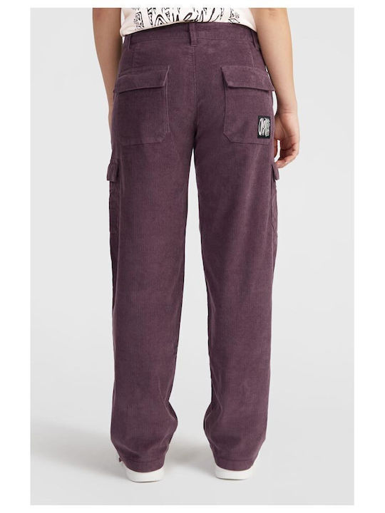 O'Neill Women's Cotton Cargo Trousers Purple