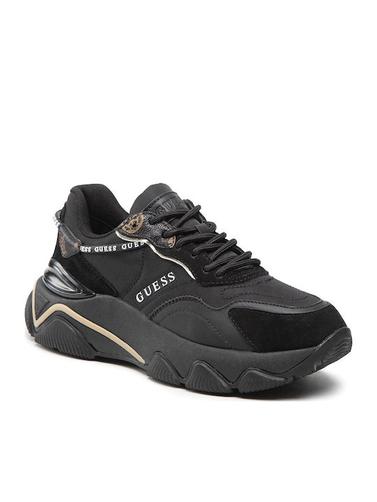 Damen Chunky Sneakers Black / Gold