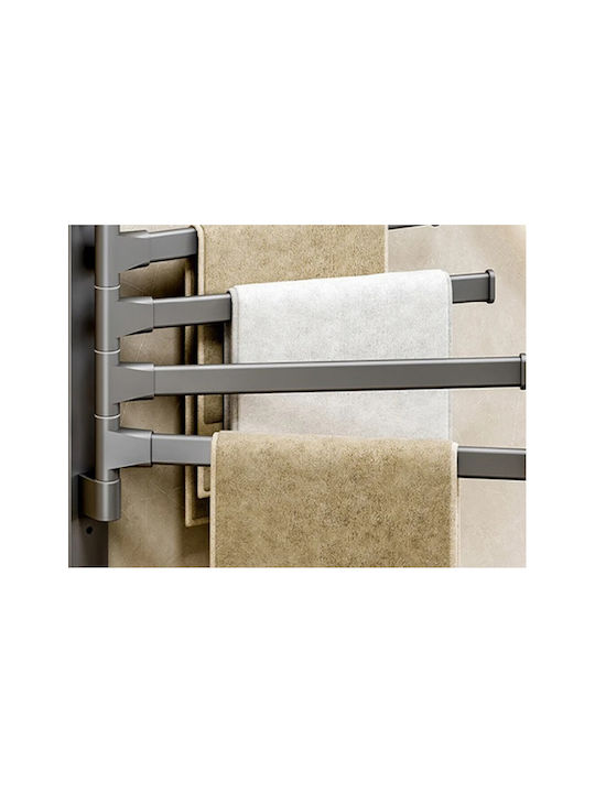 Single Wall-Mounted Bathroom Shelf Unit ​31.5x30cm Gray