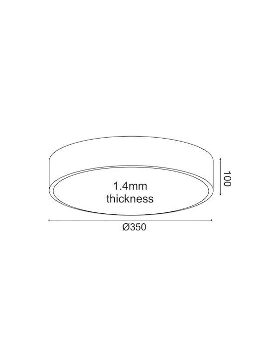 Aca LED Panel 32W with Warm to Cool White Light