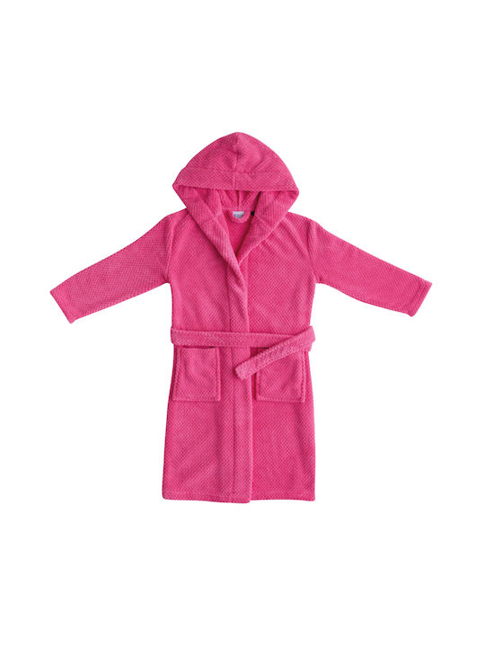 Kentia Παιδικό Μπουρνούζι Jump 14 Fuchsia Pink mit Kapuze