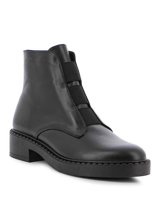 Leather Women's Ankle Boots Black
