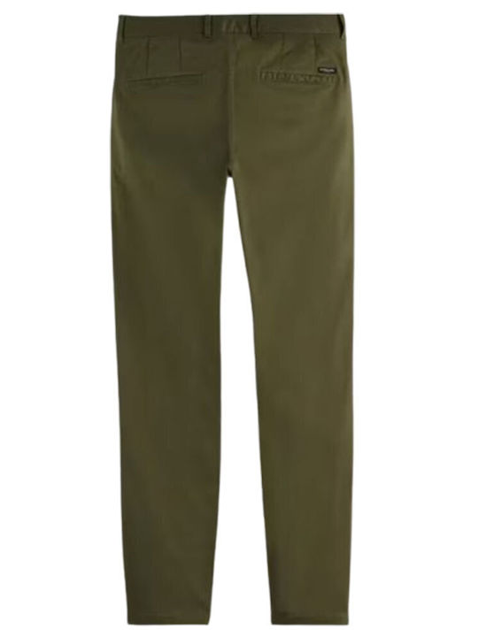 Scotch & Soda Mott Trousers Chino Elastic Khaki