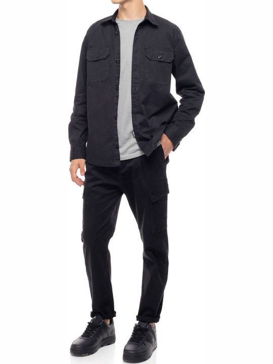 Cover Trousers Cargo Elastic in Regular Fit Black