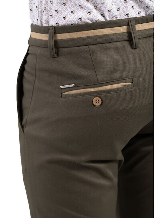 Men's Trousers Elastic Olive