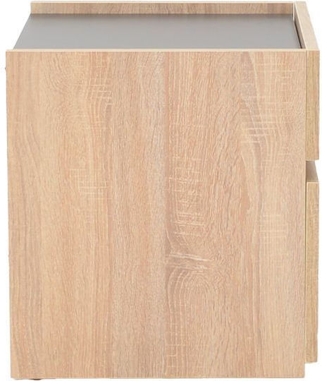 Nachttisch Comcie Holz Beige 50x42x45.5cm