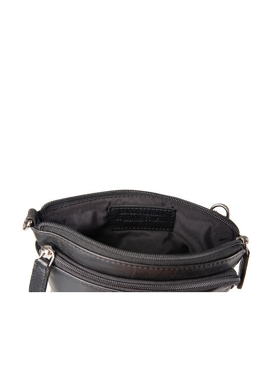 Leder Damentasche Handtasche Schwarz