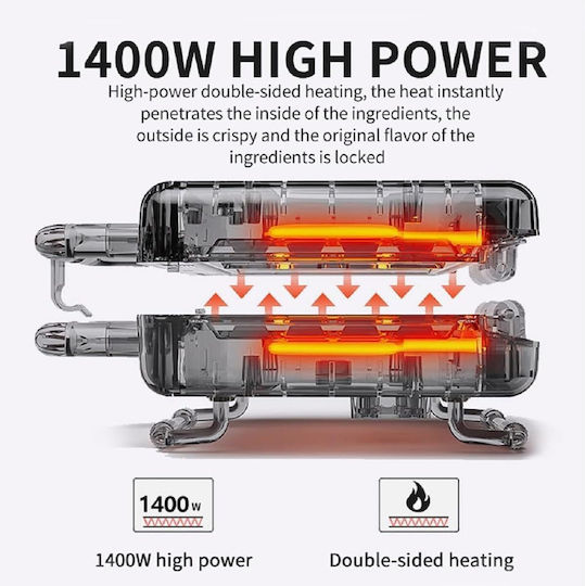 Sokany Συσκευή για Ντόνατς 16 Θέσεων 1200W Μαύρη