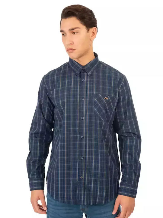 Double Cotton Shirt Blue, Tabac