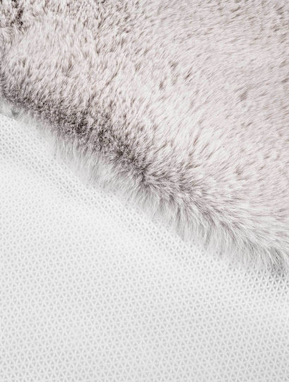 Madi Bound Χαλί Ορθογώνιο Γούνινο White 140x200cm