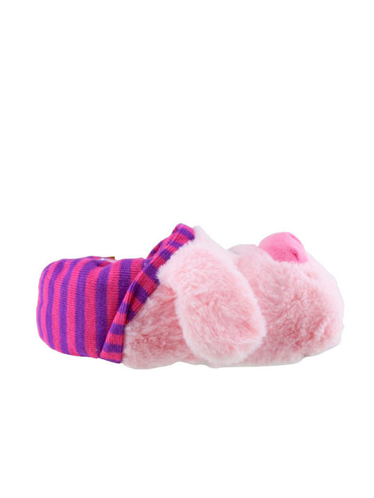 Adam's Shoes Animal Print Women's Slippers in Pink color