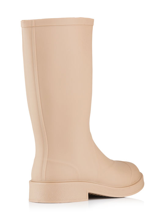 Plato Women's Fur Lined Wellies Khaki