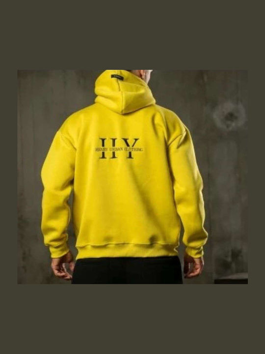 Henry Sweatshirt with Hood Yellow