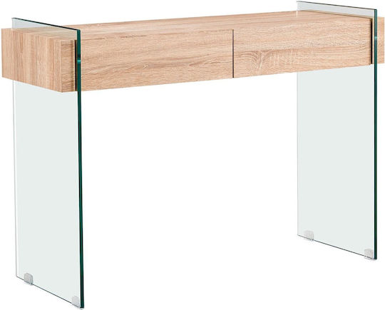 Glasser Wood Κονσόλα Γυάλινη Δρυς Μ110xΠ40xΥ76εκ. Glasser Wood Κονσόλα Γυάλινη Δρυς Μ110xΠ40xΥ76εκ.