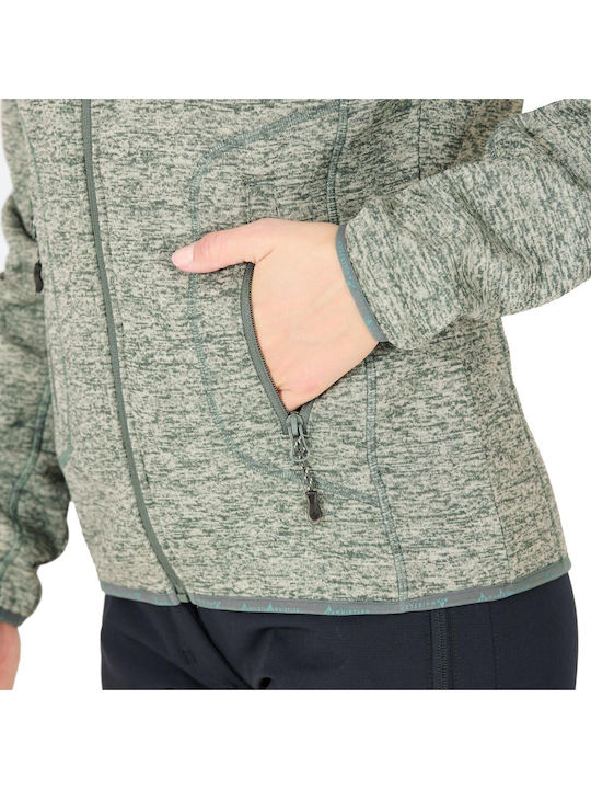Women's Cardigan with Zipper Balsam Green