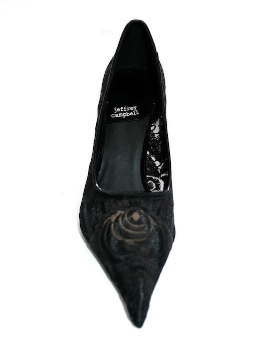 Genisi Black 00138 Μυτερές Γόβες Μαύρες