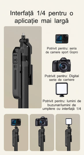 Funsnap A6 Gimbal за мобилни телефони с 3-осов стабилизатор Черен