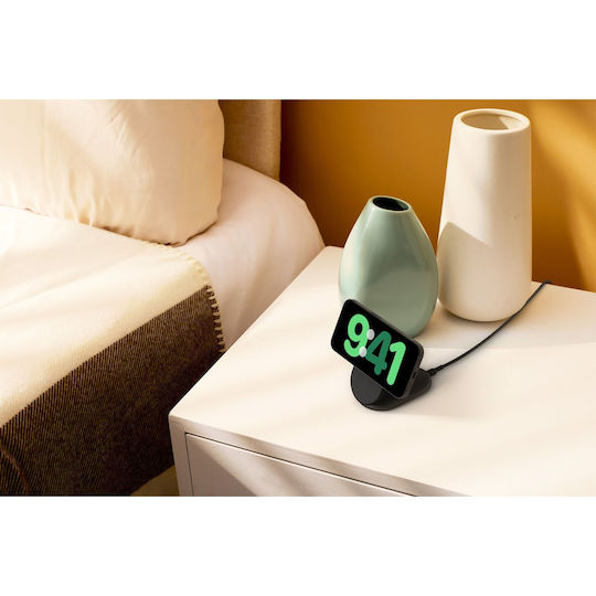 Belkin Безжично зарядно Qi2 и кабел USB-C 15W Power Delivery Черен (BoostCharge Qi2)