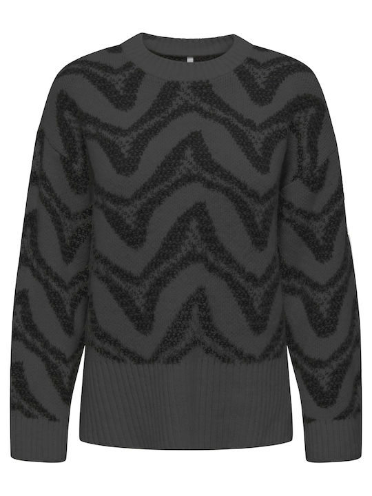 Only Damen Langarm Pullover Gray