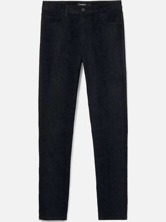 Elba Women's Fabric Trousers Black