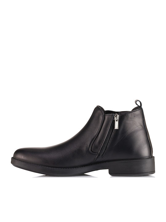 Leather Black Men's Boots
