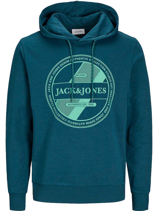 Jack & Jones Deep Teal, Petrol with Hood